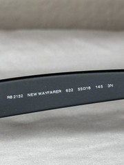 Brand New Ray-Ban New Wayfarer Matte Black Sunglasses 622 55-18 145 3N