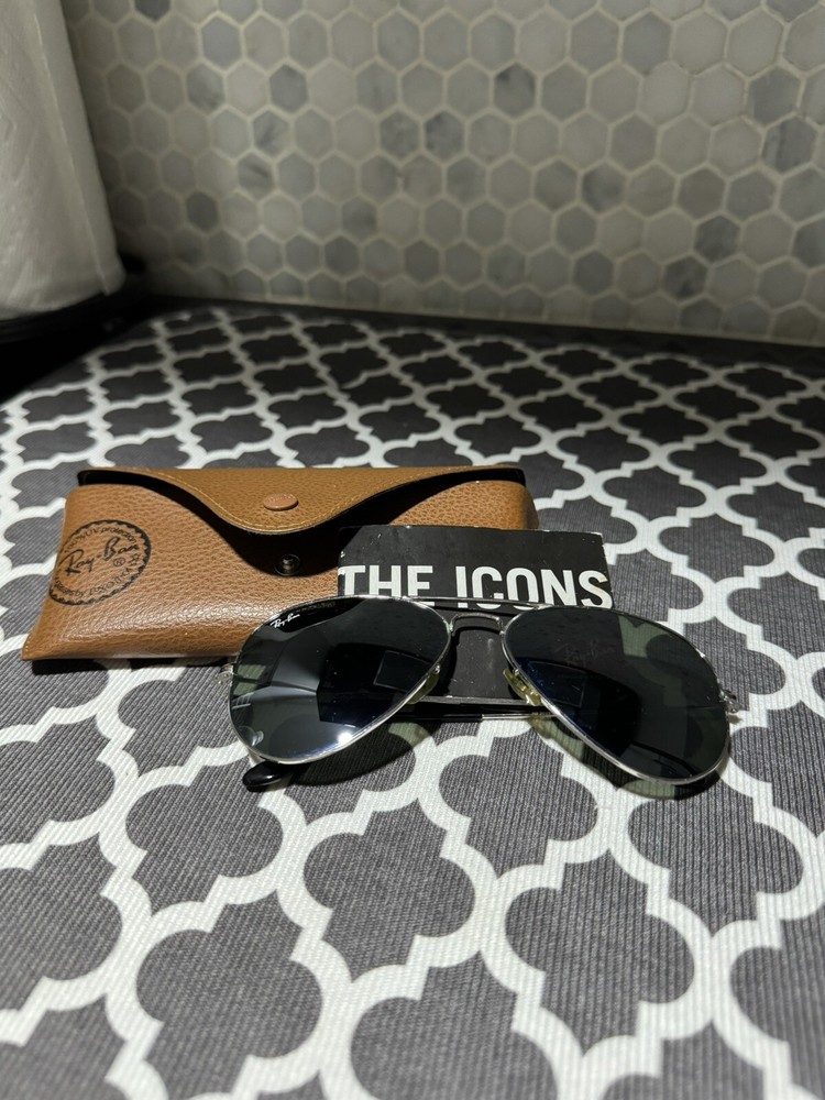 Ray-Ban RB3025 L0205 58-14 Aviator Classic Black Sunglasses