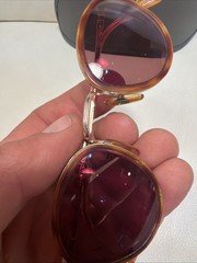 GIORGIO ARMANI Sunglasses Gold-Tone Brown Tortoiseshell Frame VTG SEE DETAILS