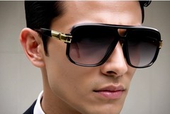 MAN SUNGLASSES GAZELLE SQUARE SPORT OVERSIZED RUN DMC HIP HOP RETRO DESIGNER NEW