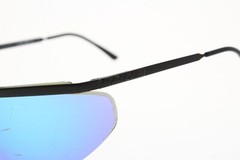 VINTAGE GARGOYLE LEGENDS SUNGLASSES BLACK MATTE MIRROR METAL MADE IN USA