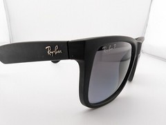 Ray-Ban Sunglasses, Polarized Lenses, RB 4165 622/T3 3P Justin, 54-16-145, Black