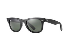 Ray Ban Classic Wayfarer RB 2140 901 Black G-15 Green 54mm