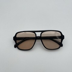 Unisex Adults Retro Double Bridge Square Aviator Sunglasses Size OS New