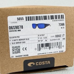 06S9078 Costa Del Mar Sunglasses Blackfin Pro Midnight Blue Mirror 580 lens