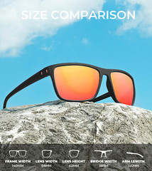 3 Packs Polarized Sunglasses for Men, Lightweight Sun Glasses with UV Protection