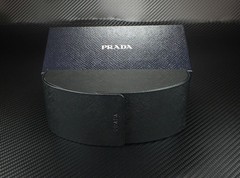 PRADA PR A03S 16K07T Black Blue Vintage Men’s 56 mm Sunglasses
