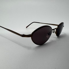 Chelsea Morgan CM001 Brown Oval Sunglasses 47-20-135mm Vintage Style Eyewear