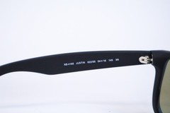 Ray-Ban Justin Color Mix Matte Rubber Black / Blue Mirror 54 mm Sunglasses
