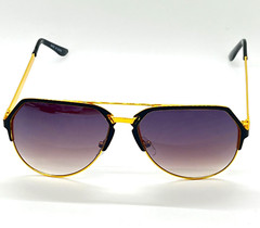 Retro Gold Aviator Sunglasses for Women Men, 2025 Metal Oversized 70s Vintage