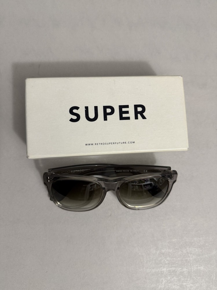 Retrosuperfuture Ciccio Apollo Sunglasses Clear Grey Zeiss Lens