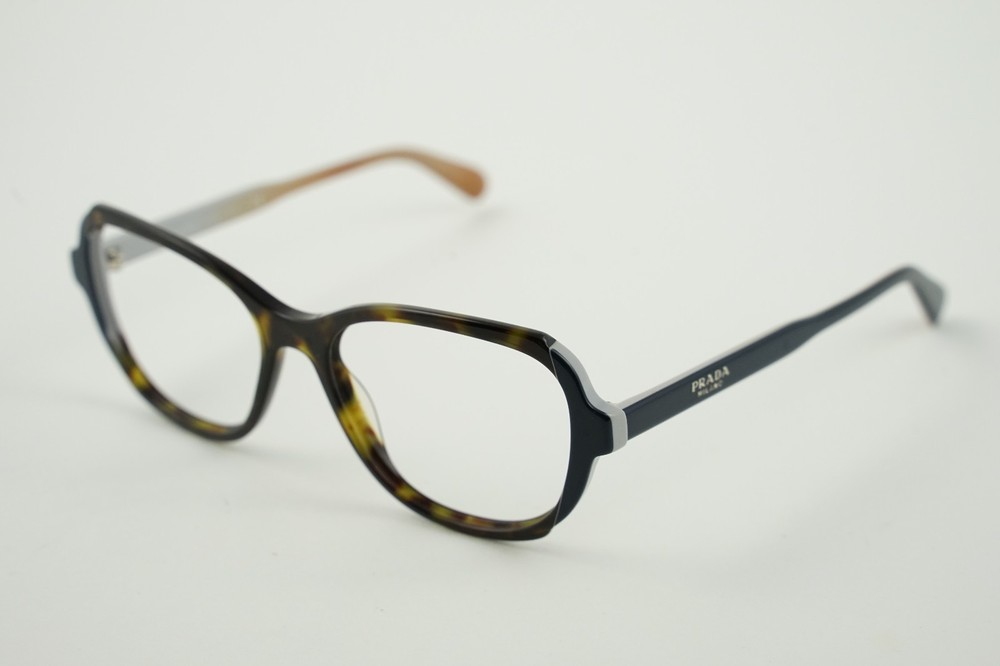 Good! VPR 03V Prada 54-17-140 Tortoise Brown/Dark Blue W3C-1O1