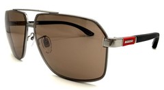 Chopard SCHG89 509 Shiny Gunmetal Brown Rubber Sunglasses 66-11-140