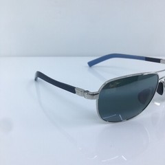 NEW MAUI JIM GUARDRAILS MJ 327-17 Shiny Silver with Neutral Grey Polarized JAPAN