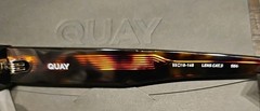 QUAY Dealers Choice Tortoise Shell Square Frame Sunglasses 55/18-145 Polarized