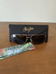 Maui Jim Men’s Aeko 55mm Satin Sepia Polarized Sunglasses MJ0886S-003 NEW
