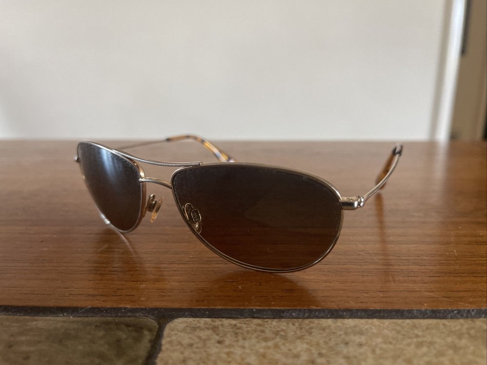Vintage Maui Jim Sunglasses MJ-245-16 Made in Japan 56-18-137 Gold Tortoise