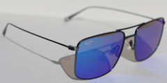MAUI JIM Aeko POLARIZED Sunglasses B886-03 Titanium Grey/Maui Blue NEW Japan