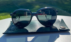 VTG 80s Bollé Glacier Sunglasses Black Nylon Japan Ski Mountaineering Case
