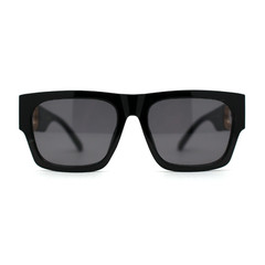 SQUARE GOLD LION HEAD MEDALLION SUNGLASSES CLASSIC CASUAL RETRO DESIGNER SHADES