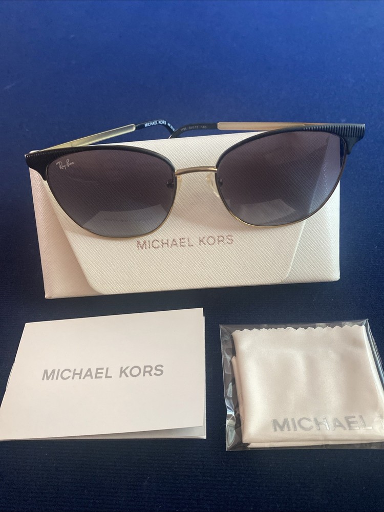 Michael Kors Eyeglasses MK3018 1195 Matte Black/Pale Gold, Size 54-17-140 New