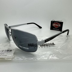 RARE Harley-Davidson Metal Riding Aviator Sunglasses Silver Gray HD642S 11A 63mm