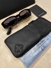 Chrome Hearts Blueher Sunglasses Black Tortoise Gold RARE