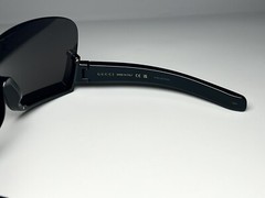 GUCCI Sunglasses GG1631S Acetate Black Shield 99-115mm Authentic