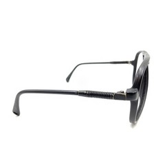 Vintage Matte Black Aviator Sunglasses Frames 130 Designer Men Women Coil Spring