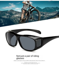 New Medium-Large FIT OVER Sunglasses Cover Prescription RX Eye Glasses Men Women