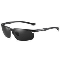 Ultra Light Al-Mg Rimless Polarized Sunglasses Men Fishing Driving Sport UV400