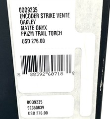 Oakley Encoder Strike Vented Sunglasses Gray Prizm Trail Torch OO9235-0839 wcase