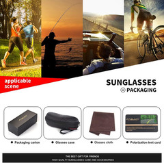 Men’s Sports Sunglasses Polarized UV400 Protection Cycling Running Fishing