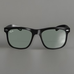 RayBan New Wayfarer Sunglasses #ORB2132 – 145-18 Matte Black W/ G-15 Green Lens