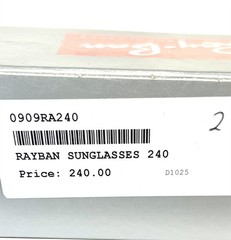 Ray-Ban New Wayfarer Sunglasses RB2132 622/17 Black Rubber Blue Flash 55mm Case