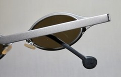 LA Eyeworks Retro Sunglasses Frames 96 Celebrity Fashion NOS “Ruby” Gunmetal 496