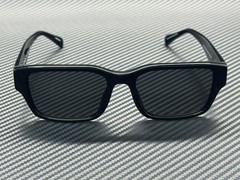 COACH HC8441U 500287 Black Grey Solid Men’s 55 mm Sunglasses