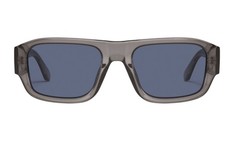 QUAY Australia Sunglasses Night Cap Grey/Navy Polarized Rectangle Large New
