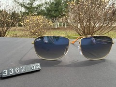 Ray-Ban RB3362 Aviator Sunglasses Gold Frame with Gradient Blue-Grey Lenses