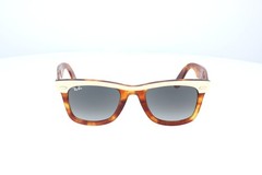 Ray-Ban Wayfarer Polished Beige On Havana Sq Sunglasses RB2240 1443/71 50-22-150