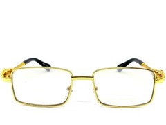 Classy Elegant Sophisticated Modern Hip Hop Rapper SUN GLASSES Gold Metal Frame