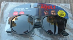 Speedo Adult Sunglasses – Polarized Lens & Floating Frame; Adult/Black