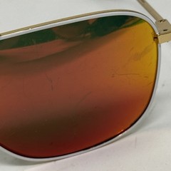 Maui Jim KAMI MJ778-05C GOLD WHITE WITH ORANGE POLARIZED LENS JC88
