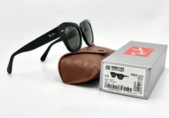 Ray-Ban RB2186 901/31 49mm State Street Square Sunglasses with Green Lenses
