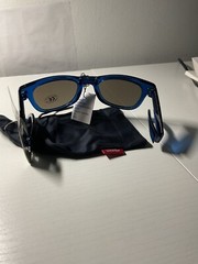 Vans Unisex Adult Foldable Spicoli Shades Transparent Blue UV400 Sunglasses