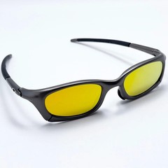 Oakley Mag Four Magnesium Four Sunglasses Gunmetal Frame Yellow Iridium Lens