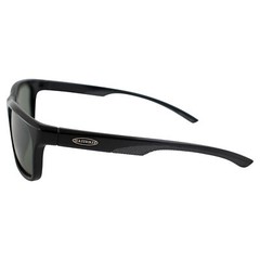 Sea Striker Keeper Grey Polarized Sunglasses, Shiny Black, Solid Grey, One Size