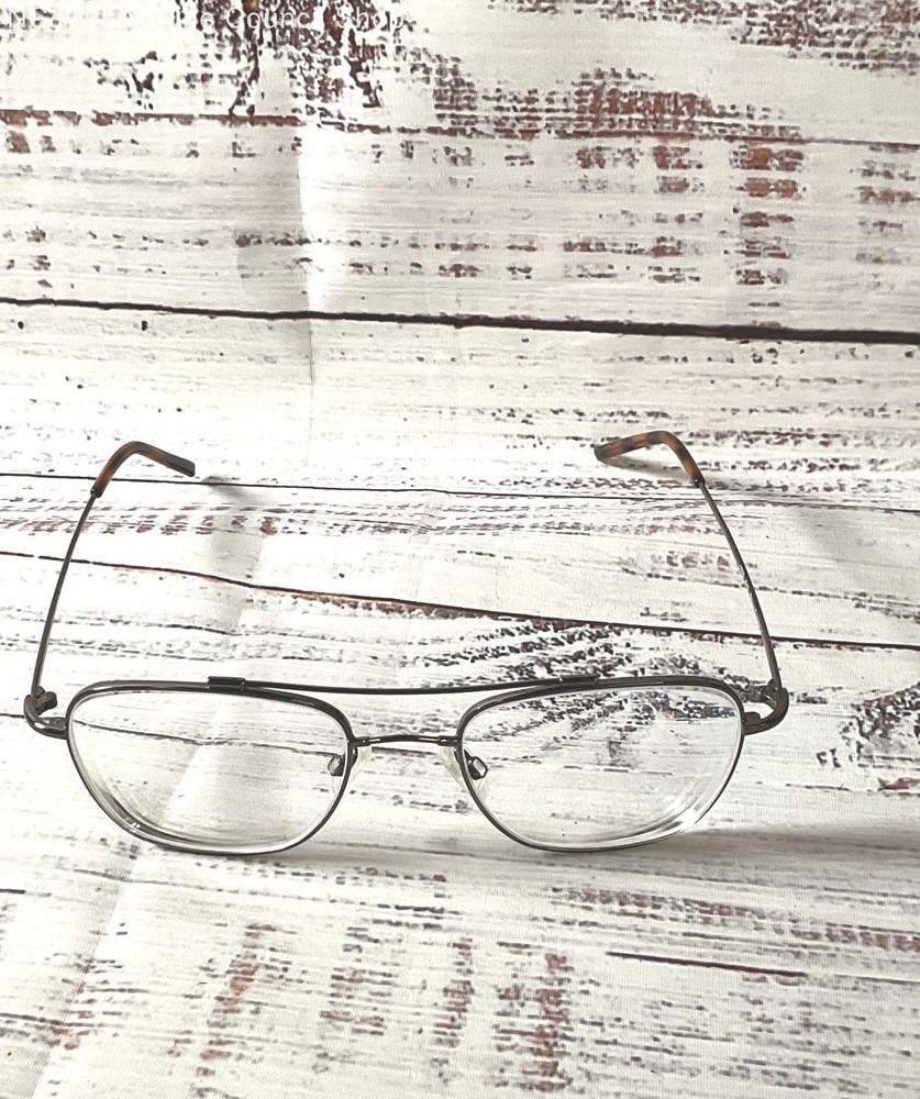Shiny GUNMETAL 1762 015 Silver Eyeglasses Frames – Size 145