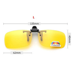4 Color Polarized Clip-On Flip-Up Sunglasses UV380 Driving Fishing Night Vision