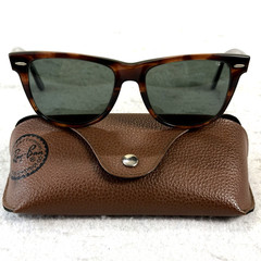 Ray-Ban Wayfarer II Sunglasses B&L Original Lens USA Tortoise Vintage 80s 90s